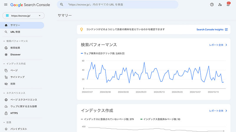 グーグルサーチコンソールの基本